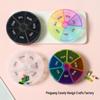 Round 7-Compartment Large-Capacity Travel Pill Box for 7 Days
