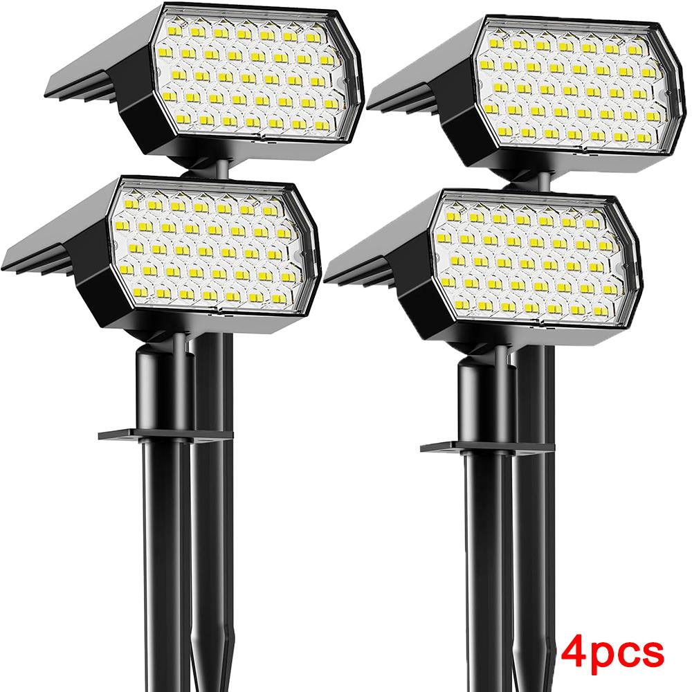 Xiaomi 2/4/6 Pack 74 LED Solar Lawn Lights Outdoor, with Light Sensor, 3 Color Temperature Lamp, Decor for Garden Yard Solar Light