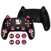 Silicone Protective Cover for PlayVital Sweetheart Kitty Ps5 Joystick Cap and Sticker Grip Also Compatible with Official Charging Dock Black