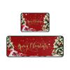2PCS Merry Christmas Doormat Home Entrance Doormat Hallway Bedroom Living Room Decoration Floor Carpet Xmas Front Door Mat