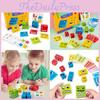 Changing Face Colorful Cube Blocks Kids Wooden Toy Logical Think Educate Train