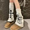 Lolita Knitted Wide Leg Hosiery Y2K Leg Warmers Fashion Calf Sleeves
