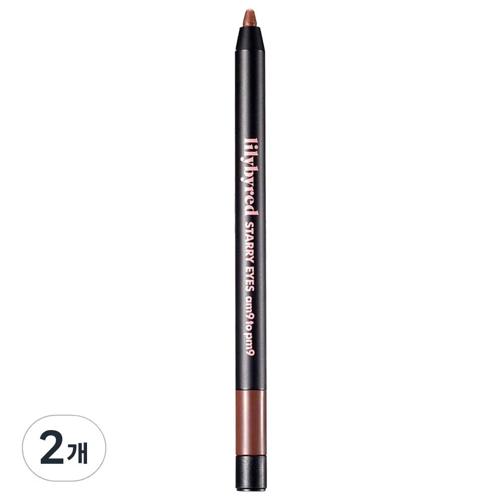lilybyred Гелевая подводка для глаз Starry Eyes 9 to 9 0,5 г, 07 матовый коричневый, 2 шт.