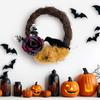 Halloween Wreath Simulation Plant Garland with Crow Vines Horror Party Festival Branch Wreath Hanging Room Halloween Decor