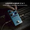 FLAMMA FS01 Drum Machine and Phrase Loop Pedal Mix Mode 20 Minutes Looper Capacity 121 Rhythm Drum Loop Pedal