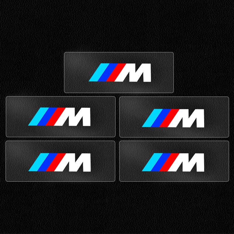 5/10pcs Car Interior Stickers Creative Decoration Decal Emblem Badge For BMW M F30 F10 E90 F20 E46 E60 E70 E39 E36 E87 E92 X2 X3 FY0