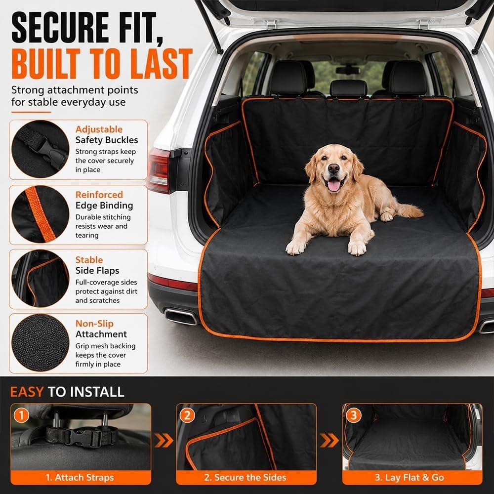 Car Cargo Liner for Dogs for Cadillac Escalade/Escalade ESV 2021-2026 Waterproof Scratch-Resistant Dog Trunk Protector Mat Accessories,C