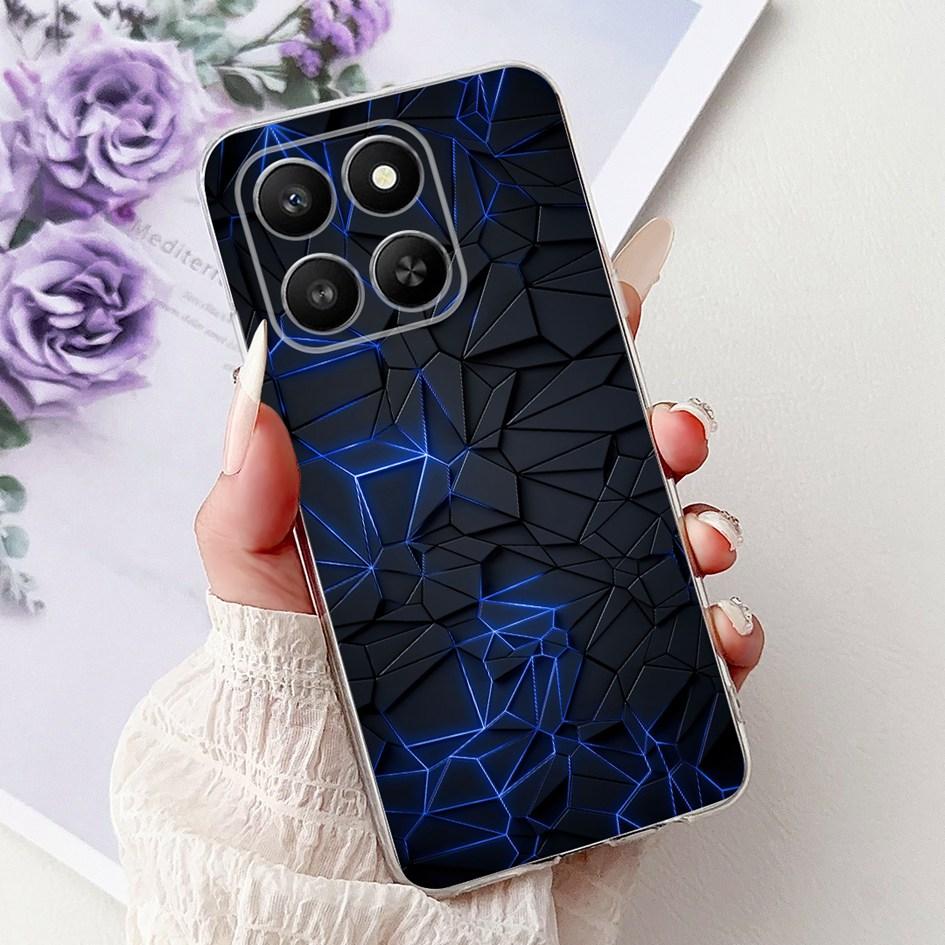 For Honor 400 Smart 2025 Case Fashion Bamboo Flower Soft Silicone Clear Bumper Protective Cover For Honor 400 Lite ABR-NX1 Funda