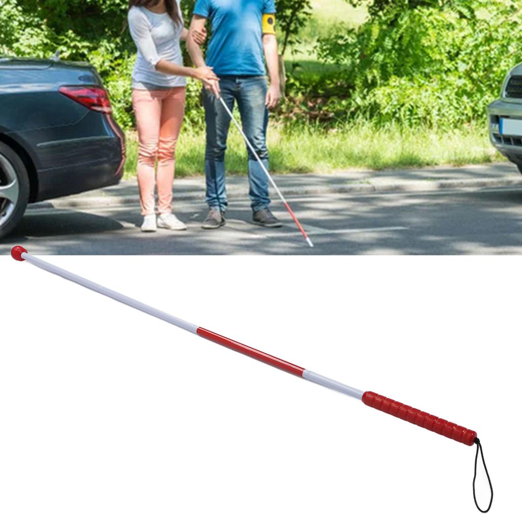 Складная слепая трость из алюминиевого сплава, предотвращающая скольжение, светоотражающая складная трость для слепых для Visi