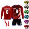 Personalised Shirts Kit Mens Girls With Name Number Custom Football Jerseys For Boys Training Suit
