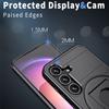 For Samsung Galaxy S25+/S24+ Magnetic Case Ring Kickstand PC+TPU Phone Cover