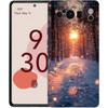 Чехол для телефона Landscape Winter Light Snow для Google Pixel 9 8 9A 8A 7 7A 6 Pro XL 6A 5G Черный Мягкая Задняя Панель Роскошный TPU Чехол