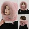 Windproof Hat for Women, Autumn and Winter Cycling, Keeping Warm and Ear Protecting. Outdoor One-piece Hood, Plush Scarf Mask