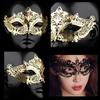 Aquamie Sexy Venetian Iron Eye Stylish Mask for Adults Mask, Mask, Half-Length (Black Heart)