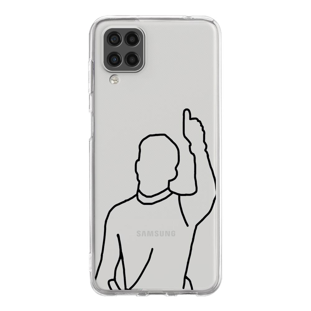 Чехол для телефона Samsung A13 A33 A35 A55 A73 A53 A23 A51 A71 A21S A12 A31 A41 A05s A03S A15 A25 A32 5G Прозрачный чехол F1 Номер 33