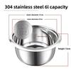 1pc Cooker Inner Pot Large Capacity Rice Cooker  Stainless Steel Round Cake Baking Pot Rice Cooking 3L/2L