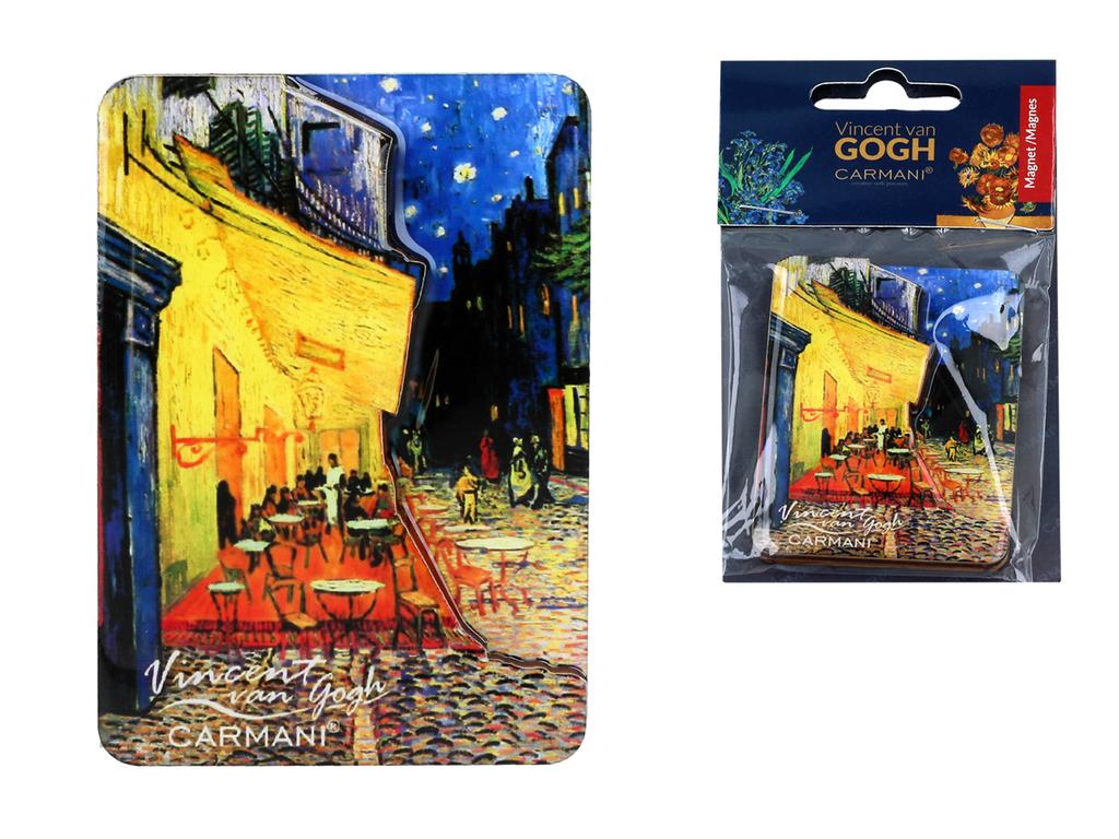 Carmani Van Gogh Fridge Magnet Cafe Terrace At Night Painting Gift