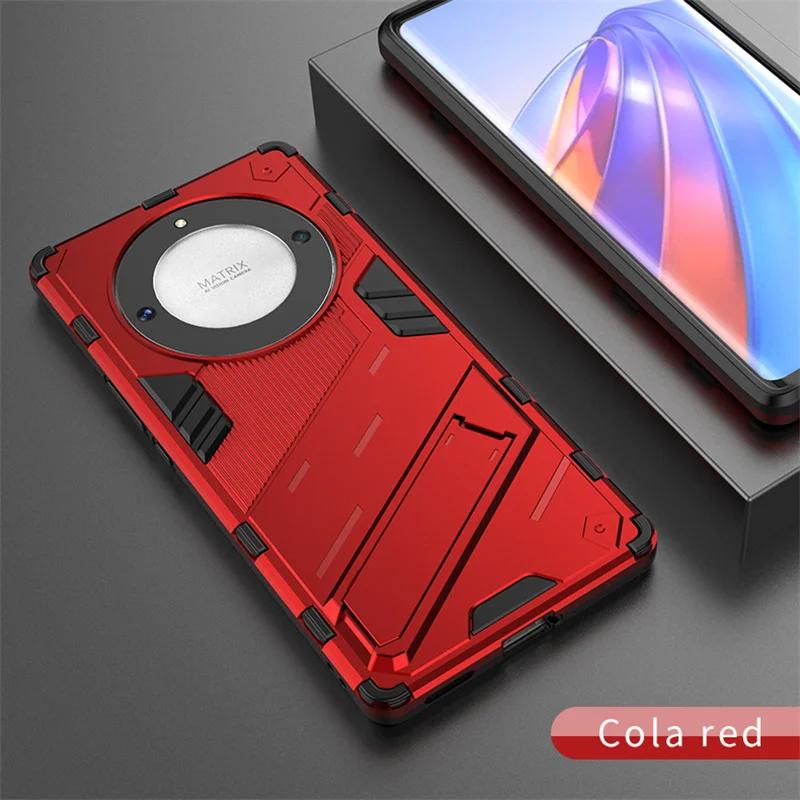Для Honor 100 90 Pro X8 X9A чехол противоударный бронированный чехол-подставка для телефона Honar 80 70 60 50 Pro автомобильный магнитный держатель задняя крышка