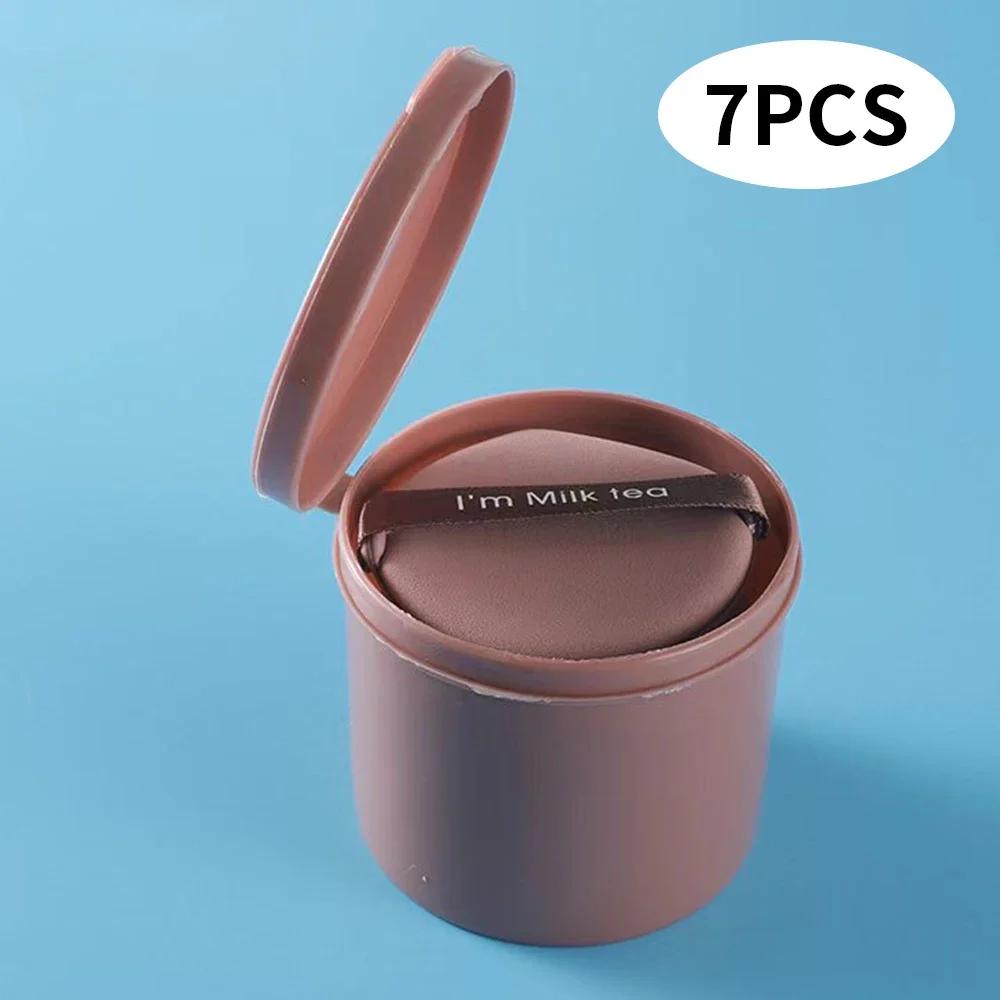 Набор пуховок в штучной упаковке, спонж для лица, тональный крем, профессиональные пуховки круглой формы, портативные мягкие косметические пуховки, женский инструмент для макияжа