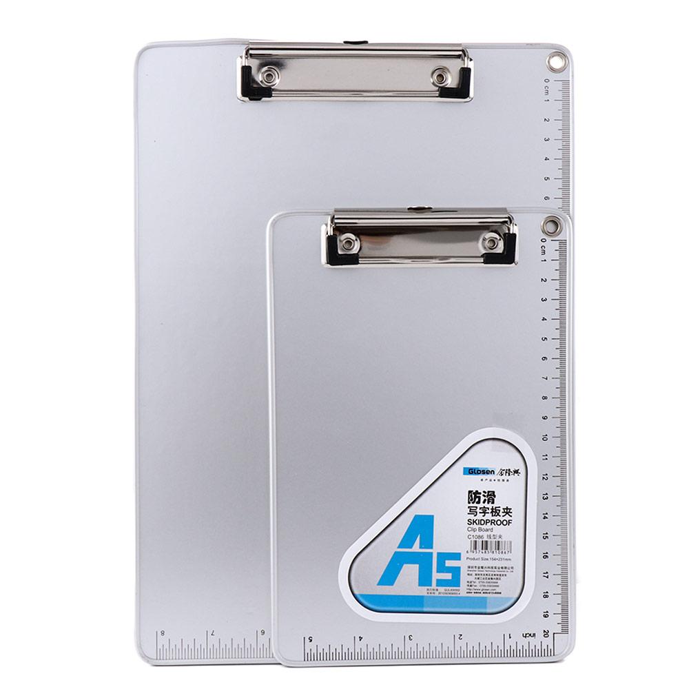 Paper Ticket Storage Aluminum Zinc Zinc Alloy A4 Document Holder Clipboard Writing Board Clip Writing Pads
