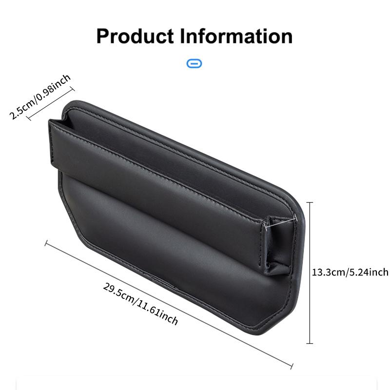 Универсальный органайзер для автомобильного сиденья из искусственной кожи, автоконсоль, боковой карман, щелевая коробка для хранения сиденья, аксессуары для интерьера