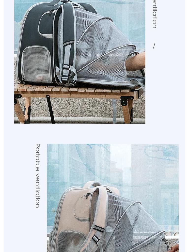 Расширяемый рюкзак для кошек и собак: Портативная, складная, вместительная переноска для питомцев