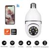 A6 E27 Connector Panoramic Camera Home Security Cctv Camera WiFi Night Vision Support Two-Way Audio Talk Remote View Via Smartphone