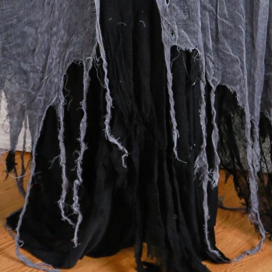 Хэллоуинский плащ с капюшоном, взрослый костюм Костлявой Смерти для косплея с косой, средневековый ренессансный плащ волшебника для реквизита дома с привидениями