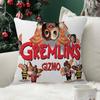 Movie Pillow Case Little Plush Fabric Soft Double Sided Print Sofa Mogwai Cushion Cover Throw Pillow Covers