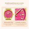 Watches Woman Elegant Quartz Watch Waterproof Luminous Stainless Steel Date Watches Woman Bracelet Gifts Box