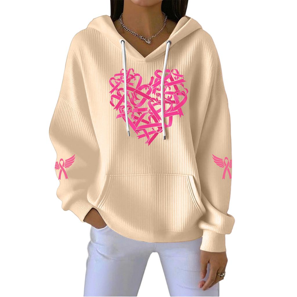 Women's Fashion CasualAngel Printed Pullover Sports Long Sleeve Sweatshirt
