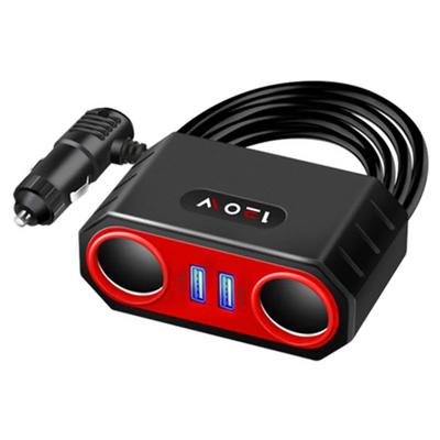 Автомобильный адаптер для розетки 120 Вт, 2 USB-зарядных устройства для автомобиля, разветвитель для быстрой зарядки 12 В/24 В