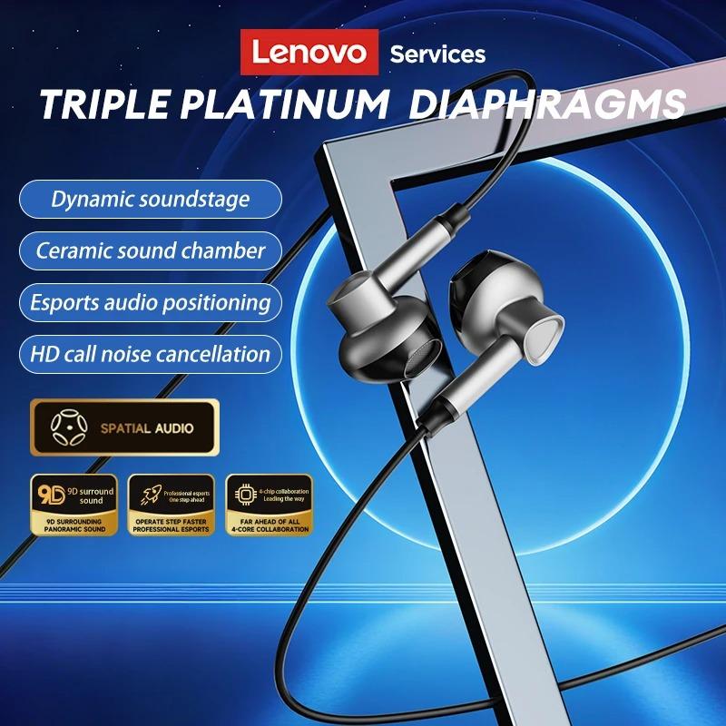 НОВЫЕ проводные наушники Lenovo Y101 PRO Игровые проводные наушники 3,5 мм Type C Hi-Fi Bass Стерео Киберспортивные наушники Сабвуфер HD Звук Гарнитура