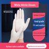 High Elastic Food Grade White Nitrile Gloves: Disposable, Waterproof for Kitchen, Cooking, and Baking