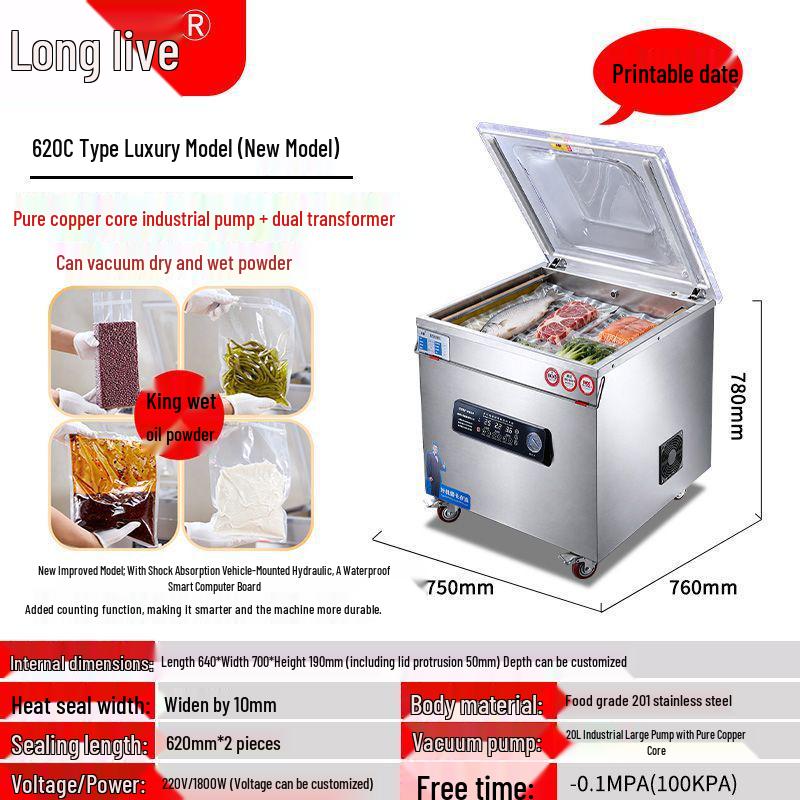 Fully Automatic Vacuum Sealer for Large Commercial and Home Use
