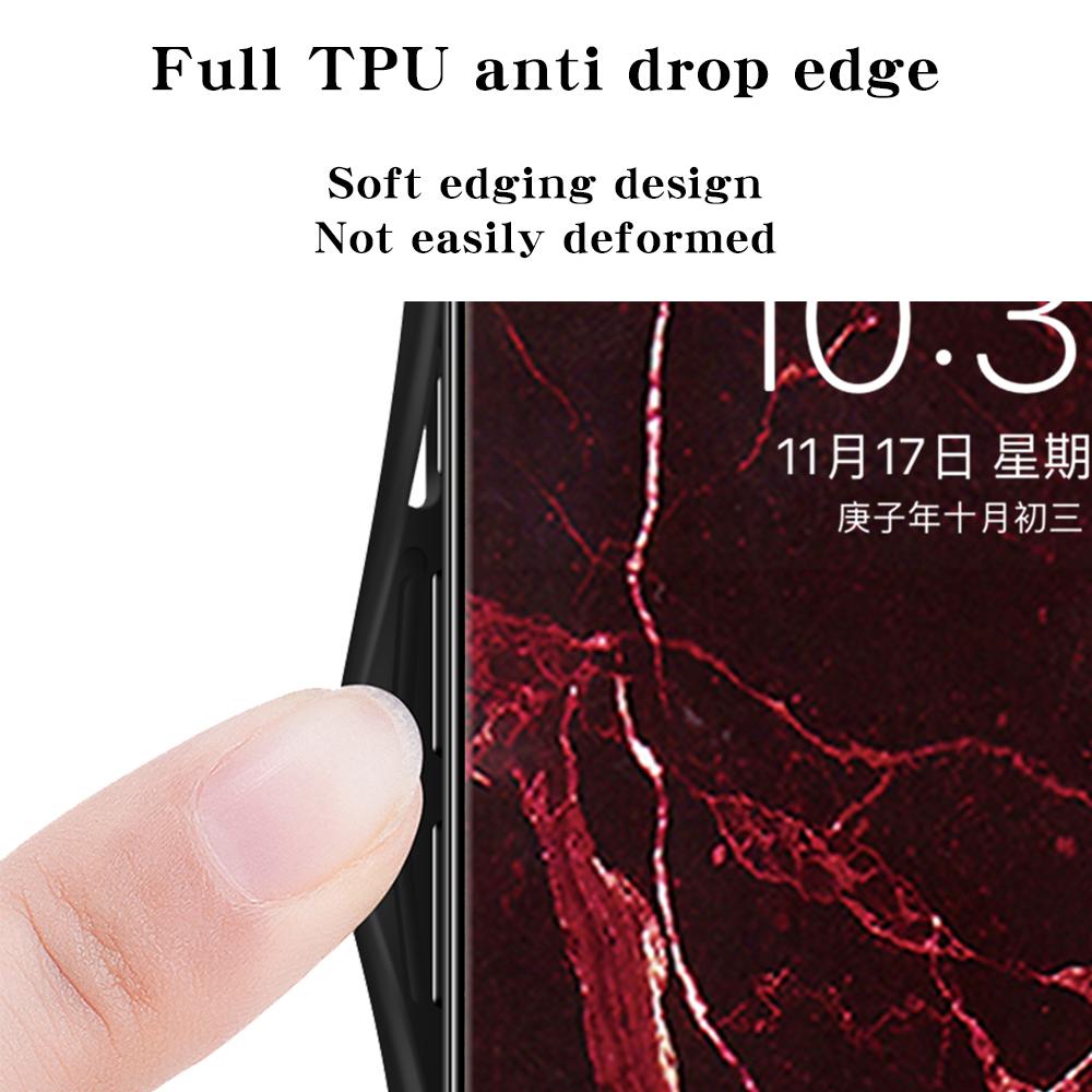 For Motorola Moto G15 4G Case Marble Pattern Tempered Glass+PC+TPU Protective Phone Cover