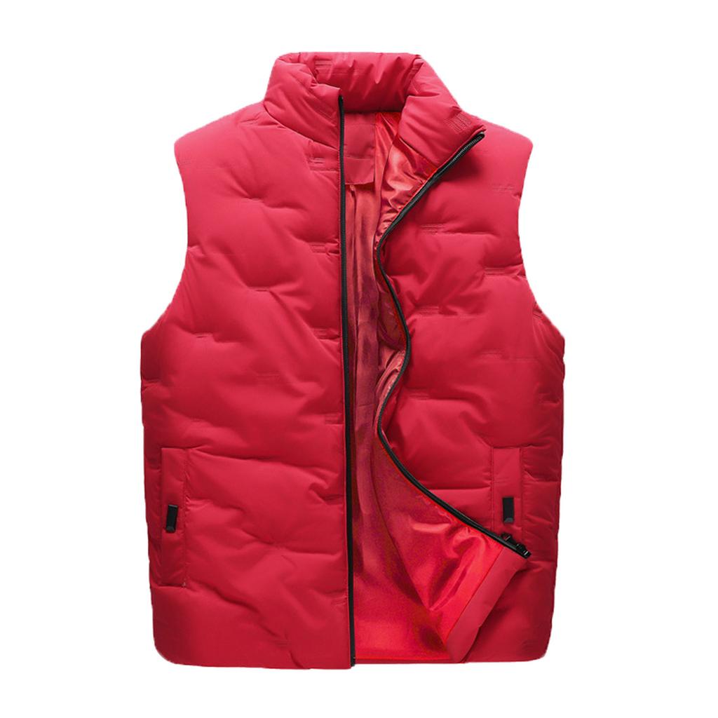 Casual Men'S Vest Men'S Loose  And Winter Warm Down Cotton Vest Coat