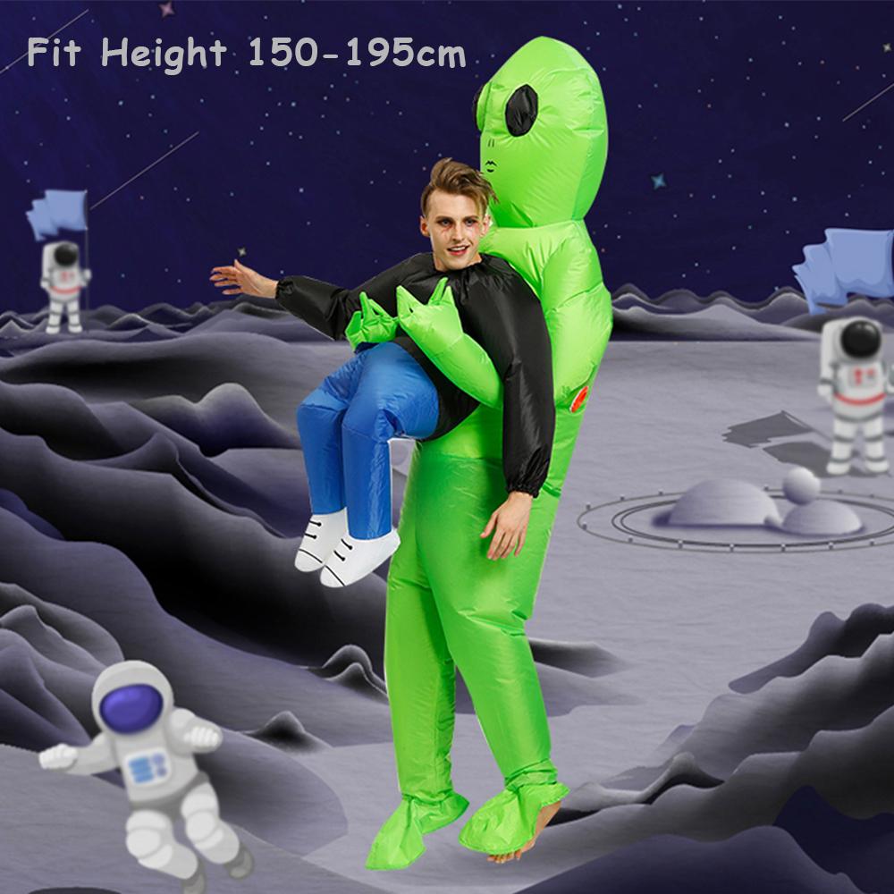 Adult and Kids Alien Inflatable Costume for Boys and Girls, Party Cosplay Funny Suit, Anime Fancy Dress Halloween Costume for Men and Women