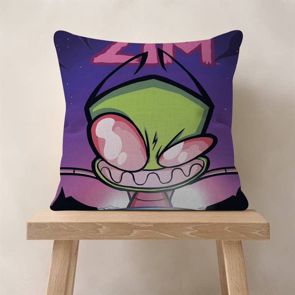 Invader ZIM Мультяшный Фильм Наволочка Мультяшный Подарок Чехол на Подушку Спальня Дом Диван Стул Сиденье Декор Наволочка