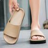 Fashion Outdoor Men Slippers Non-Slip Beach Sandals Thick Shoes Casual Shoes Platform House Shoes Indoor Shower Bathroom Slippers Hombre