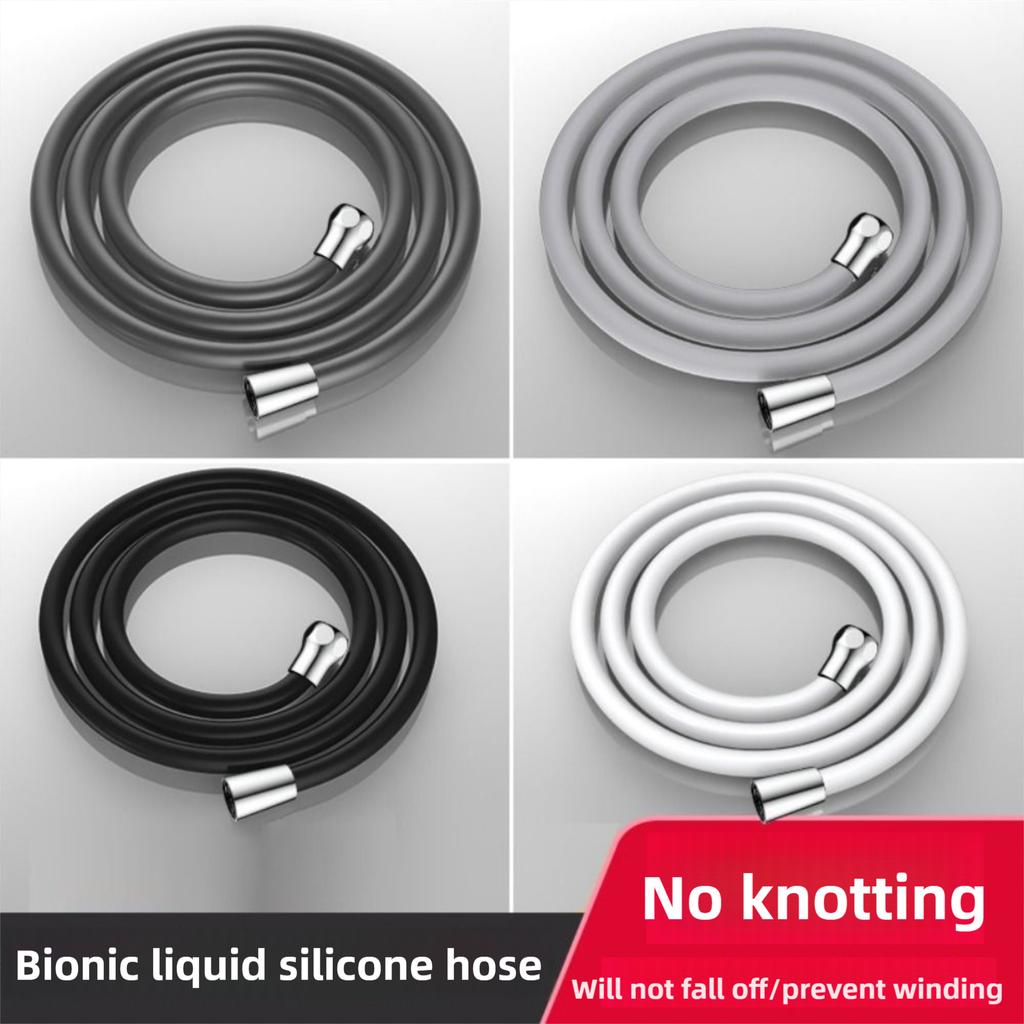 Universal Showerhead Tube Flexible Silicone Faucte Accessorie 1.5/2M Shower Hose  Kitchen