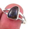 Natural Labradorite Gemstone Handmade 925 Solid Sterling Silver Ring S.10 b8B11