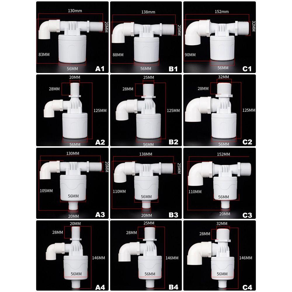 1 шт. Прямопроходной плавающий шаровой кран с внутренней вставкой и наружной резьбой, клапан контроля уровня воды для бака 1/2" 3/4" 1"