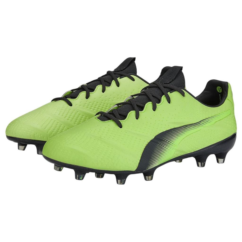 Puma Кроссовки King Platinum 21 Vegan FG AG Fizzy Light Black Мужские Зеленый Асфальт 106675-03