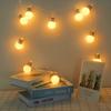 1,5 м 10 светодиодов Круглая лампочка День рождения Праздник Вечеринка Декор Лампа Рождественская елка Гирлянда
