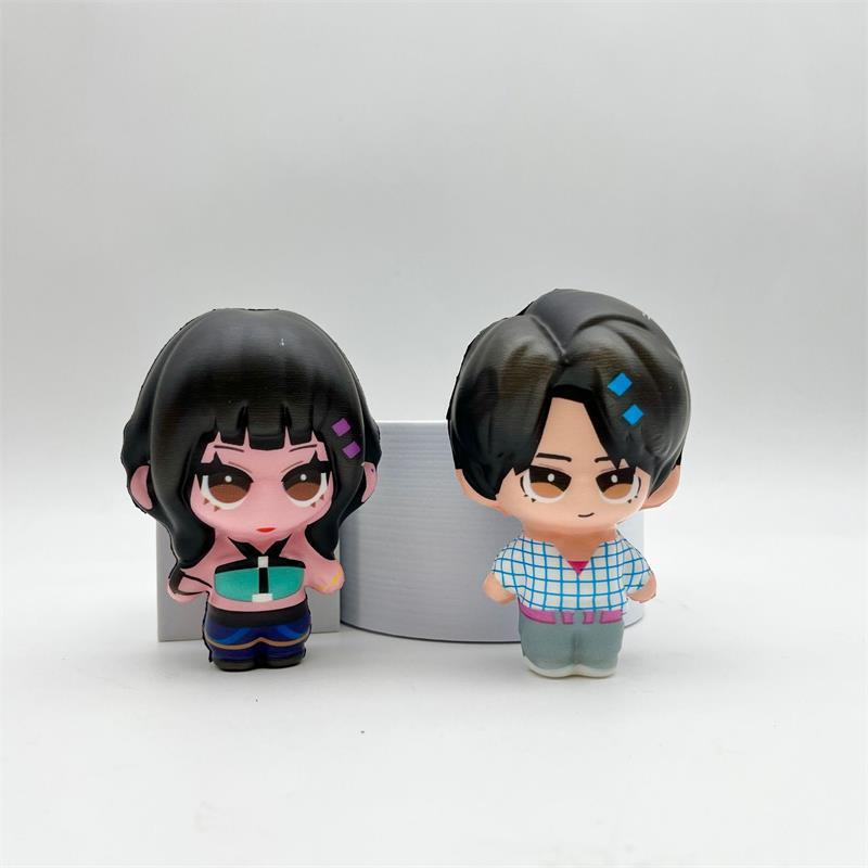 Случайная 1/3/5 Милая K-pop группа охотниц на демонов Игрушка-щипок, игрушка для снятия стресса, игрушка с медленным восстановлением, забавные фигурки, украшения, подарок