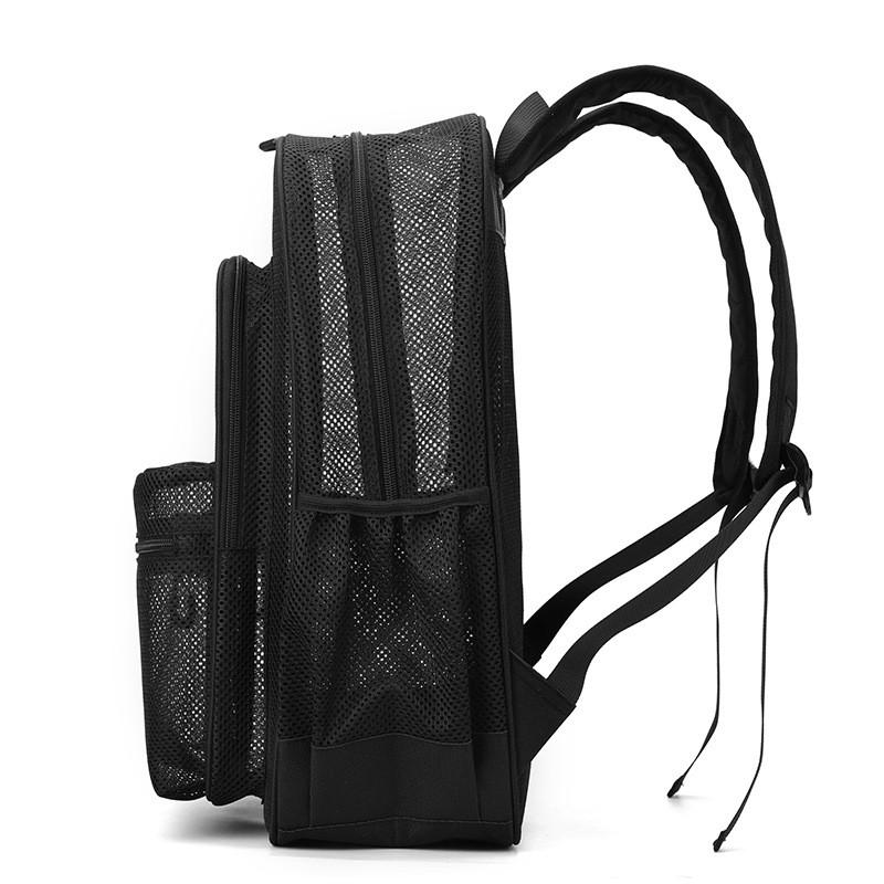 Modern Mesh Laptop Backpack With Breathable Polyester For Students And Travel