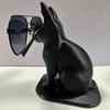 Держатель для очков в виде кошки, напечатанный на 3D-принтере, подставка для очков в виде черной кошки, декоративный органайзер для очков для дома, прикроватной тумбочки, офисного стола, аксессуар