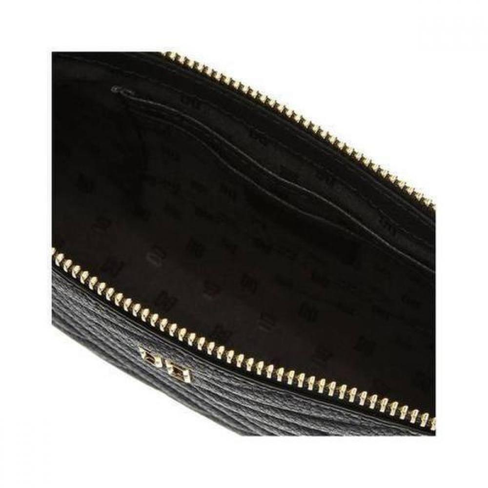Daks Black Embossed Leather Golddd Chain Wallet Bag Dcwa1e279