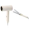 [Set Purchase] MiCOLA (Mikola) Ion Dryer HDR-M201-W & Curling Iron Pipe Diameter 28mm Compatible with Overseas Temperature Adjustable HIR-